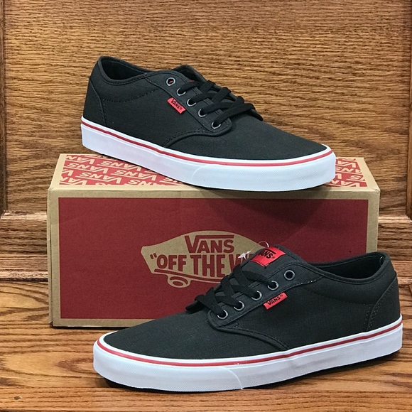 vans atwood black red